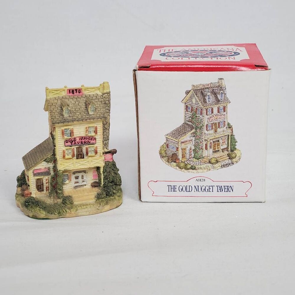 Liberty Falls Gold Nugget Tavern AH28 Figurine w/ Box